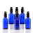 YIZHAO Blue Glass Spray Bottles 2oz, with Small Fine Mist Spray, Metal Cap, Refillable for Essential Oil,Travel,Cleaning,Perfume,Aromatherapy,Makeup - 6 Pcs