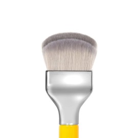 Bdellium Tools Professional Makeup Brush - Studio Series 972 Large Rounded Double Dome Blender - With Soft Synthetic Fibers, For Foundation Application & Blending (Yellow, 1pc)