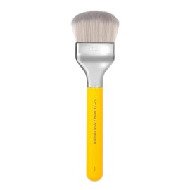 Bdellium Tools Professional Makeup Brush - Studio Series 972 Large Rounded Double Dome Blender - With Soft Synthetic Fibers, For Foundation Application & Blending (Yellow, 1pc)