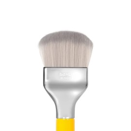 Bdellium Tools Professional Makeup Brush - Studio Series 972 Large Rounded Double Dome Blender - With Soft Synthetic Fibers, For Foundation Application & Blending (Yellow, 1pc)