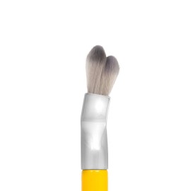 Bdellium Tools Professional Makeup Brush - Studio Series 972 Large Rounded Double Dome Blender - With Soft Synthetic Fibers, For Foundation Application & Blending (Yellow, 1pc)