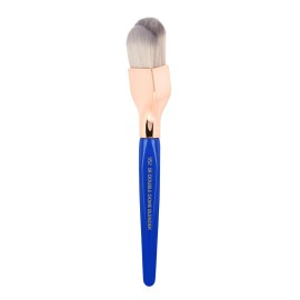 Bdellium Tools Professional Makeup Brush - Golden Triangle 952 Small Rounded Double Dome Blender - With All Vegan and Soft Synthetic Fibers, For Application & Blending (Blue, 1pc)