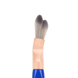 Bdellium Tools Professional Makeup Brush - Golden Triangle 952 Small Rounded Double Dome Blender - With All Vegan and Soft Synthetic Fibers, For Application & Blending (Blue, 1pc)