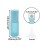 Kesell 10 Pack - 5ml Refillable Frosted Glass Roller Bottles Essential Oil Roller Bottle Vials with Stainless Steel Roller Ball and Aluminum Cap - Light Blue Color Travel Perfume Bottles
