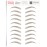 Brows by Bossy Studio & Co Temporary Eyebrow Tattoos Waterproof Eyebrow Stickers, False Tattoos Hair Like Peel Off Instant Transfer Brow curved medium brown