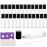 10ml Essential Oil Roller Bottles, 24 Pack Leak-proof Glass Roll on Bottles for Essential Oils, with Stainless Steel Roller Balls, 1 Extra Roller Ball, 24Labels, 1 Openers, 2 Droppers, Clear