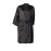 Mollensiuer 1 Piece Black Salon Robes Smock for Hair Salon Client Gown Cape Hair Cutting Smock Kimono Style