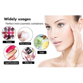 3 Gram Sample Containers with Lids, 25 Pieces Pink Sample Jars, BPA Free Tiny Cosmetic Containers for Makeup, Lotion, Eye Shadow, Powder, and Lip Balms 3 Gram Sample Containers with Lids, 25 Pieces Pink Sample Jars, BPA Free Tiny Cosmetic Containers for Makeup, Lotion, Eye Shadow, Powder, and Lip Balms