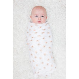 lulujo Baby Swaddle Blankets | Unisex Softest Breathable Cotton Muslin Swaddle Blanket Set | Neutral Receiving Blanket for Girls & Boys | 40in x 40in | Rainbows & Suns | 2-Count