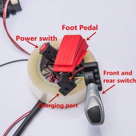 Kids Electric Cars 12V Wiring Harness Remote Control Circuit Borad Switch, Children Electric Ride On Car Accessories