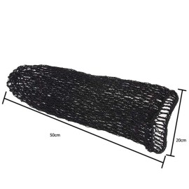 Long Style Net Sleeping Cap Crochet Hairnet Snood Hair Cover Beanie for Women, Black