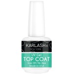 Karlash Professional USA Made 15ml No Wipe Gel Top Coat Shine Finish and Long Lasting, Soak Off UV Gel (1 Piece) (1)