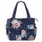 Quilted Diaper Bag Crossbody Tote Purse with Changing Pad & 10 Pockets in Blue