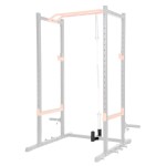 Sunny Health & Fitness Bar Holder Attachment for Power Racks and Cages - SF-XFA003 Black