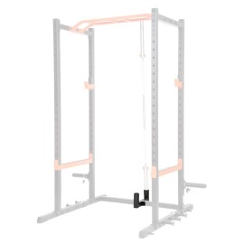 Sunny Health & Fitness Bar Holder Attachment for Power Racks and Cages - SF-XFA003 Black