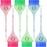 6 Pieces Multicolor Glitter Hair Dye Brush Hair Coloring Brush Color Tint Applicator with Colorful Soft Bristles and Glitter Handle for Salon Home DIY Dyeing Coloring, 3 Colors