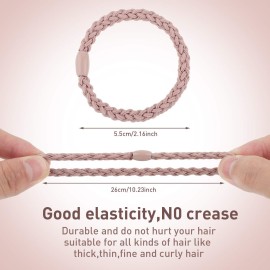 Chuangdi 12 Pieces Cotton Hair Ties Braided Elastic Hair Bands Ropes Braided Ponytail Holders Accessories for Women(Mixed Colors) Chuangdi 12 Pieces Cotton Hair Ties Braided Elastic Hair Bands Ropes Braided Ponytail Holders Accessories for Women(Mixed Colors)