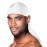 Beauty Town Velvet Long Tail Durag for 360 Waves Soft Stretchable Coconut Oil Treated (White)