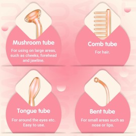 TUMAKOU Portable High Frequency Facial Machine - Orange High Frequency Face Skin Wand Device TUMAKOU Portable High Frequency Facial Machine - Orange High Frequency Face Skin Wand Device