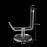 1PC Tattoo Gun Holder Tattoo Machine Stand Clear Acrylic Coil Tattoo Machine Holder Rack Stand Display Shelf with Round Basement Best for Salon Personal Use