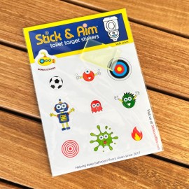 Kids Pack - Toilet Target Stickers with Sticker Applicator Tool, Potty Stickers for Potty Training, Toilet Targets for Potty Training Boys. Toilet Stickers for Boys Aim.