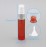 Newzoll 10ml Frosted Orange Glass Spray Bottles with 10 Funnels 5 Pipettes, Small Fine Mist Sprayer Bottles Vials Tube Containers for Essential Oils Perfume Cosmetic, Pack of 10
