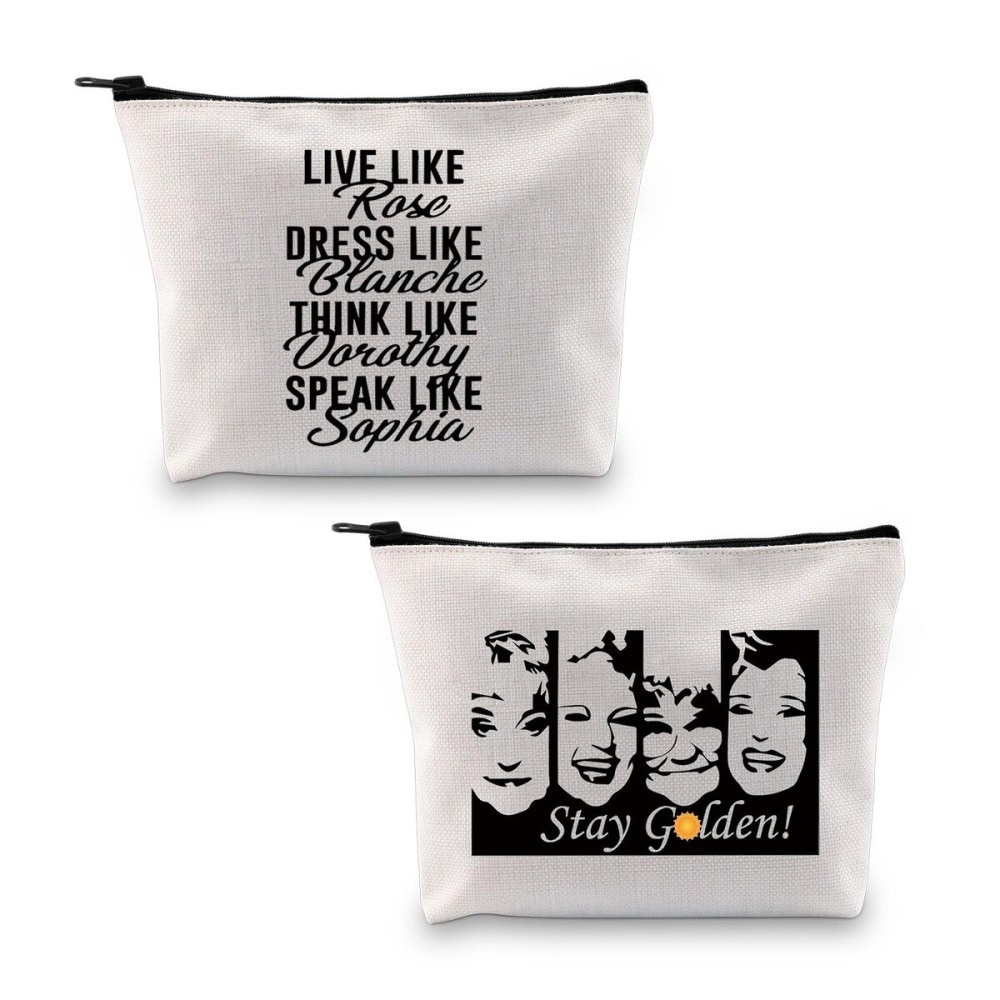 TV Show Inspired Gift: Live Like Rose Dress Like Blanche Cosmetic Bag TV Show Inspired Gift: Live Like Rose Dress Like Blanche Cosmetic Bag