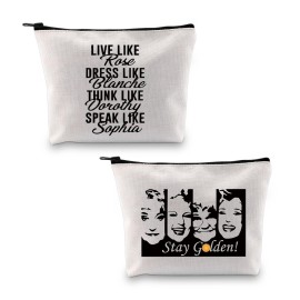 TV Show Inspired Gift: Live Like Rose Dress Like Blanche Cosmetic Bag TV Show Inspired Gift: Live Like Rose Dress Like Blanche Cosmetic Bag