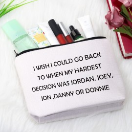 Music Group Inspired Gift Music Band Fan Gift Zipper Pouch NKTB Celebrity Gift Makeup Bag for Music Lovers (On Block Bag) Music Group Inspired Gift Music Band Fan Gift Zipper Pouch NKTB Celebrity Gift Makeup Bag for Music Lovers (On Block Bag)