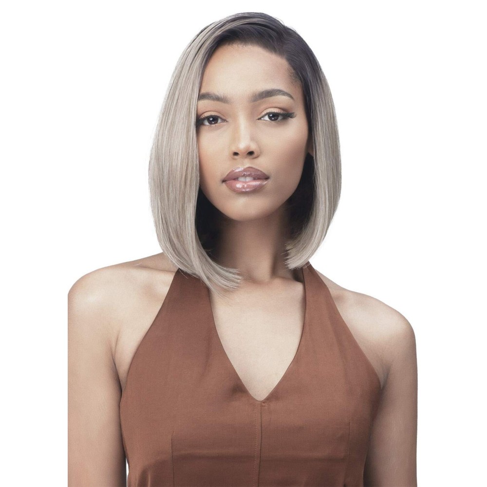 Bobbiboss 13x7 Deep Lace Free Parting Wig - MLF600 GINA, Natural Baby Hair with Pre Plucked, First Class Hair Wig and Flex Fit Cap (TT4/D.BLD)