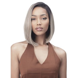 Bobbiboss 13x7 Deep Lace Free Parting Wig - MLF600 GINA, Natural Baby Hair with Pre Plucked, First Class Hair Wig and Flex Fit Cap (TT4/D.BLD)