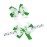 JustMyDress St. Patricks Day Baby Elastic Knitted Crochet Ribbon Hair Bow Headbands JHSP03 (2 Pcs-A)
