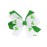 JustMyDress St. Patricks Day Baby Elastic Knitted Crochet Ribbon Hair Bow Headbands JHSP03 (2 Pcs-A)