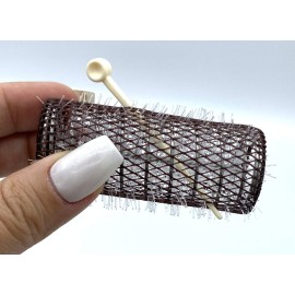 ALAZCO 8 pc Vintage Style Hair Rollers XLarge BRUSH ROLLERS & 8 PINS (8 XL Rollers) ALAZCO 8 pc Vintage Style Hair Rollers XLarge BRUSH ROLLERS & 8 PINS (8 XL Rollers)