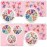 PAGOW 90pcs 3D Acrylic Butterfly Charms, 18 Color Nail Glitter Sets, Novel Design Acrylic Nail Charms for Art Decoration & DIY Crafting