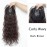 LesafeV 24 Long Full Topper Clip in Snythetic Hairpiece with Bangs Full Head Wear Curly Wavy Dark Brown