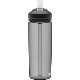 CamelBak Eddy+ Bite Valve Straw Tritan Renew Water Bottle Charcoal, 20oz