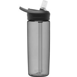 CamelBak Eddy+ Bite Valve Straw Tritan Renew Water Bottle Charcoal, 20oz