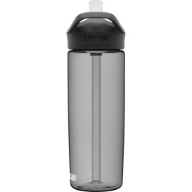 CamelBak Eddy+ Bite Valve Straw Tritan Renew Water Bottle Charcoal, 20oz