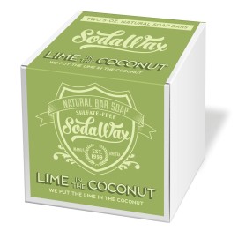 SodaWax Natural Bar Soap (2-Pack) LIME IN THE COCONUT (10oz/280g) Any 3 Items SHIP FREE