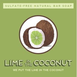 SodaWax Natural Bar Soap (2-Pack) LIME IN THE COCONUT (10oz/280g) Any 3 Items SHIP FREE