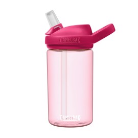 CamelBak Eddy+ Kids Bite Valve Straw Tritan Renew Water Bottle Grapefruit, 14oz