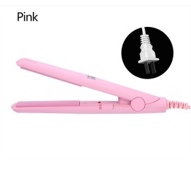 Mini Hair Straightener Ceramic Tourmaline Plate Flat Iron Curler Small Lightweight Portable Hair Styling Straightening Plate Curling Iron with Quick & Easy Heating for Women Mini Hair Straightener Ceramic Tourmaline Plate Flat Iron Curler Small Lightweight Portable Hair Styling Straightening Plate Curling Iron with Quick & Easy Heating for Women