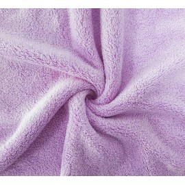 Kyapoo Baby Washcloths 12 Pack 12x12 Inches Microfiber Coral Fleece Extra Absorbent and Soft for Newborns, Infants and Toddlers-Purple