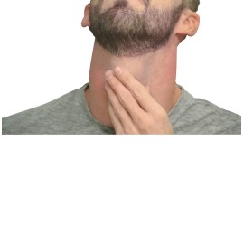 Quality Time Beard Neckline Shaper Guide; Hands-Free, Flexible, Adjustable, Beard Template, Do-it-yourself Neck Haircut Tool, Beard Lineup Shaping Guard/Stencil, Made in USA, Patented.