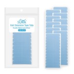 SUYYA 120 Pieces Hair Extension Tape Tabs Double Sided Extension Tapes for Replacement 4cm x0.8cm (Blue 120 Pieces)