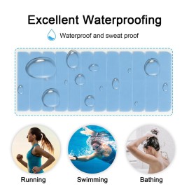 SUYYA 120 Pieces Hair Extension Tape Tabs Double Sided Extension Tapes for Replacement 4cm x0.8cm (Blue 120 Pieces)