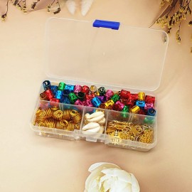 120 Pieces Hair Jewelry for Women Braids, 7 Diffent Colors Braiding Hair Rings for Braids Hair, Colorful Hair Accessories with Cute Pendant