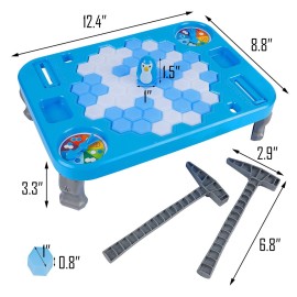DR.DUDU Ice Breaker Game Save Penguin On Ice Block Family Funny Game Penguin Trap Activate Game Children\'s Day Gifts