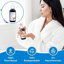 Blue Beautifly USDA Certified Organic Calendula Cleansing Oil - Removes Makeup, Cleanses Pores, and Restores Protective Barrier - Enriched with Apricot Oil and Turmeric Extract - 4 fl oz